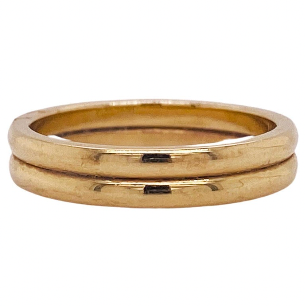 Dome hot sale wedding band