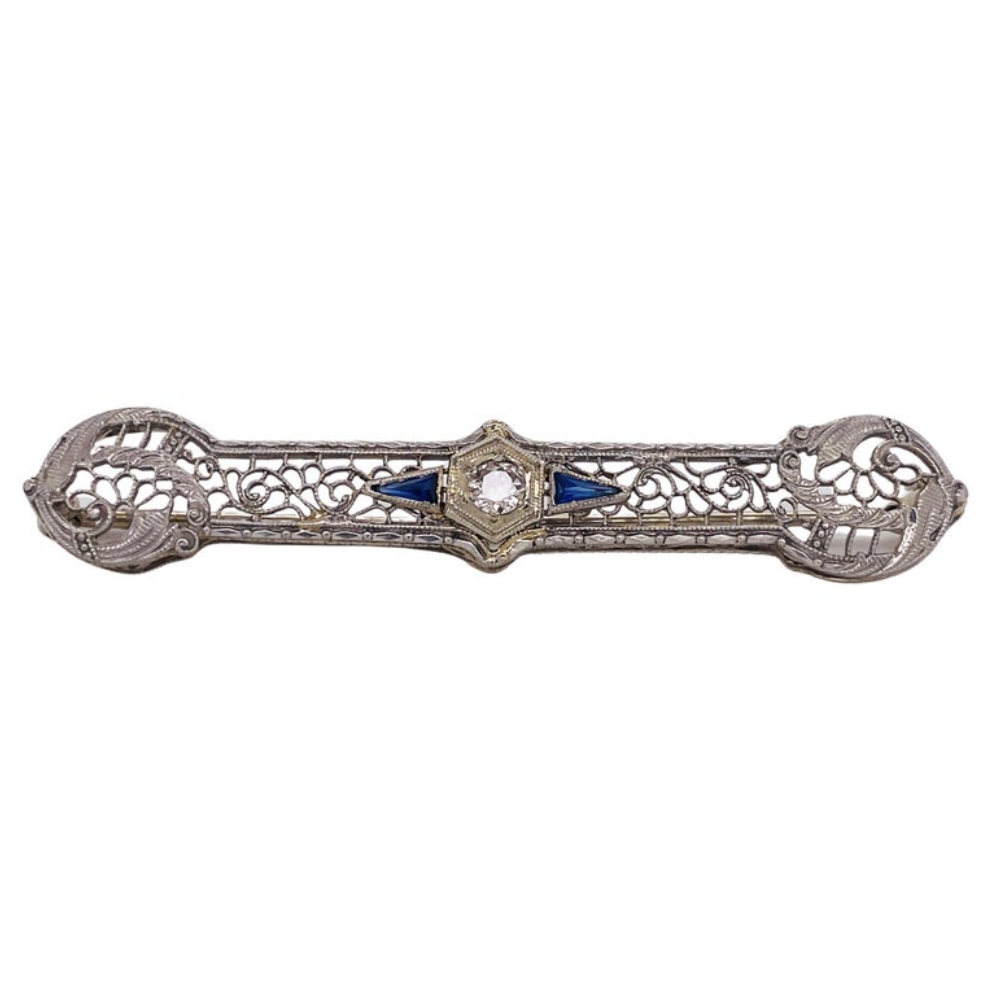 Sapphire brooch sales pin jewelry
