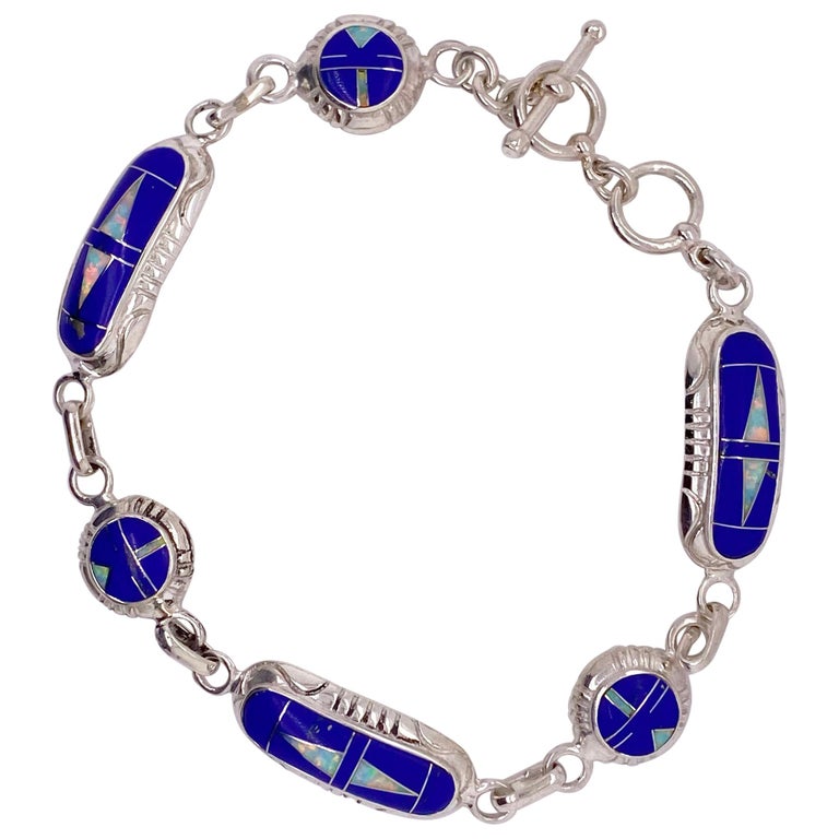 Blue Lapis and Opal Bracelet – Five Star Jewelry Brokers