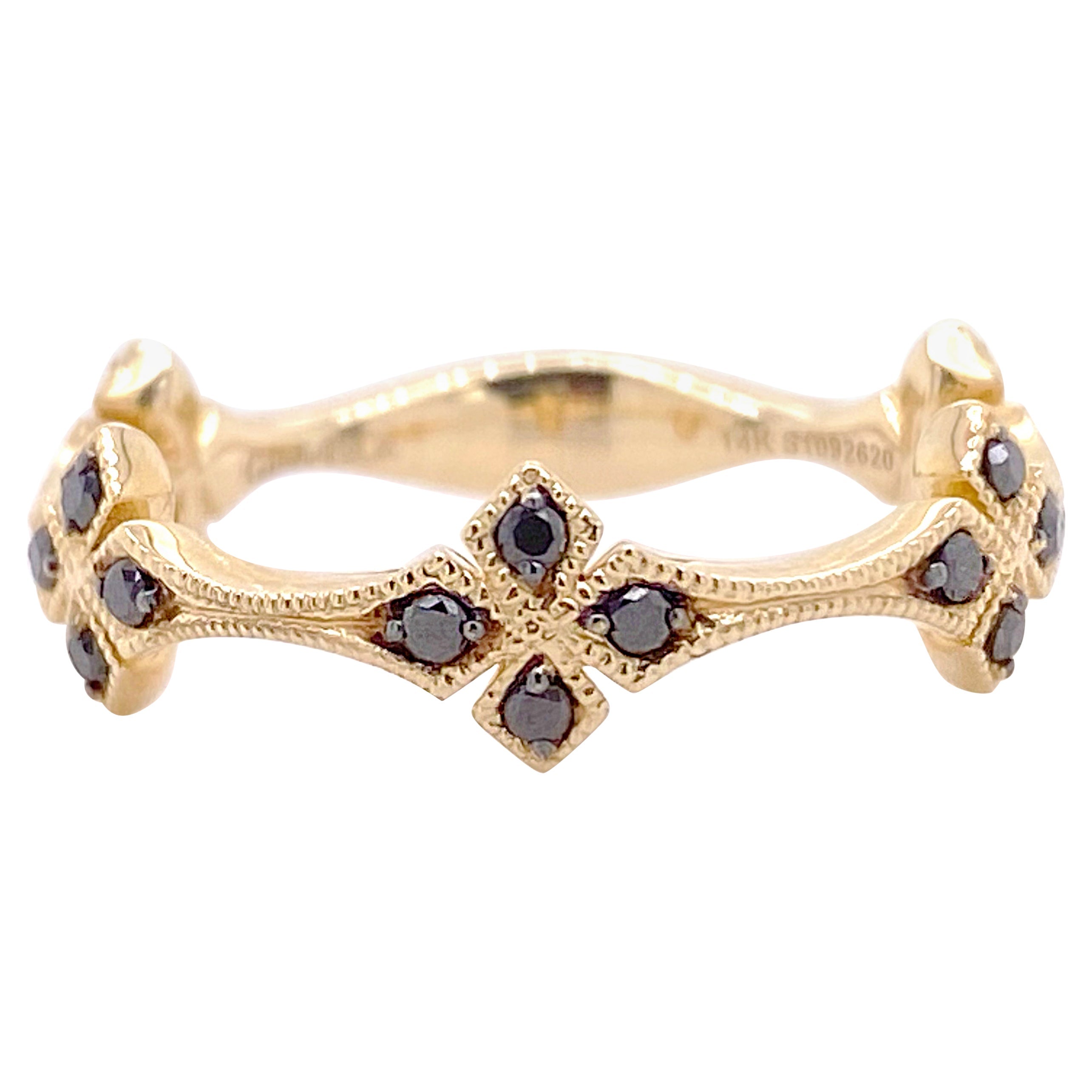 Sapphire Clover Stackable Ring – Five Star Jewelry Brokers