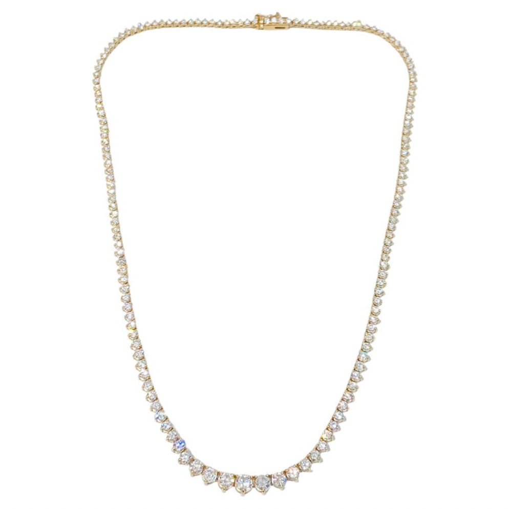10 Carat Diamond Riviera Tennis Necklace – Five Star Jewelry Brokers