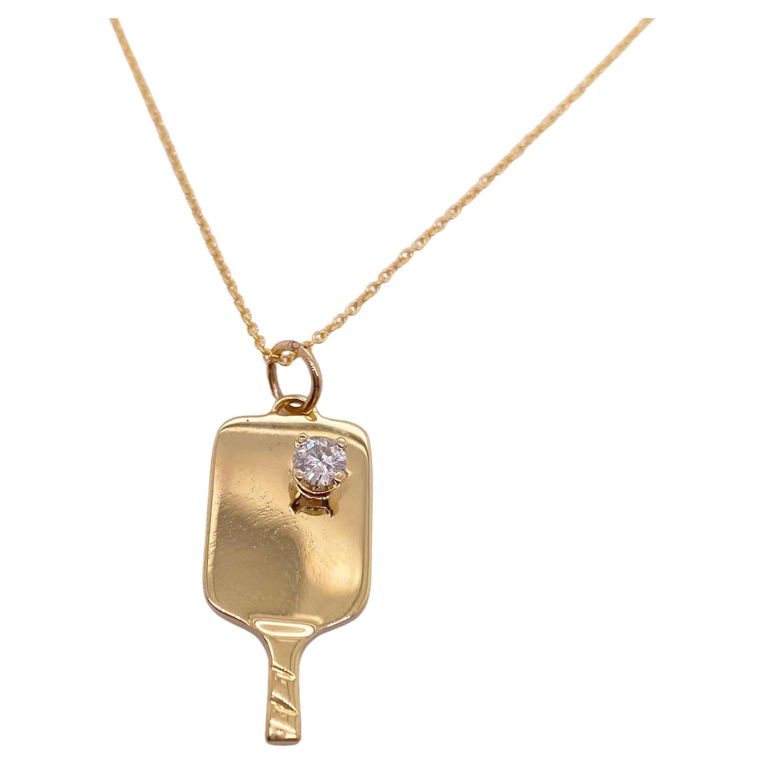 Austin Dog Tag Necklace Gold