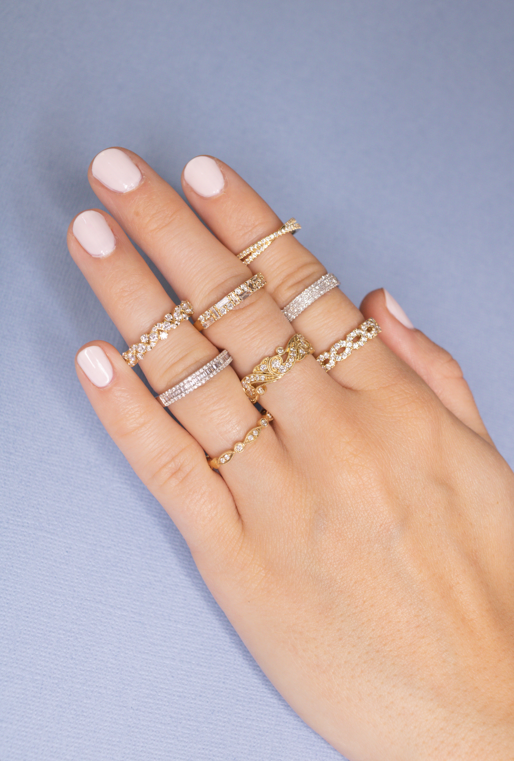 Custom handcrafted wedding bands, designed in Austin, Texas