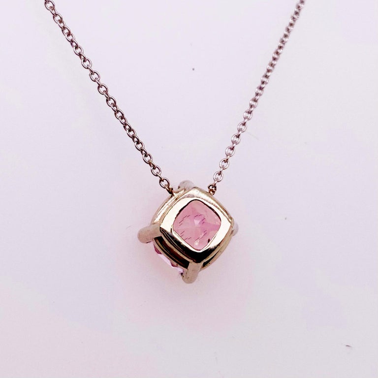 Bevvii Topaz Necklace with Pink Accents top