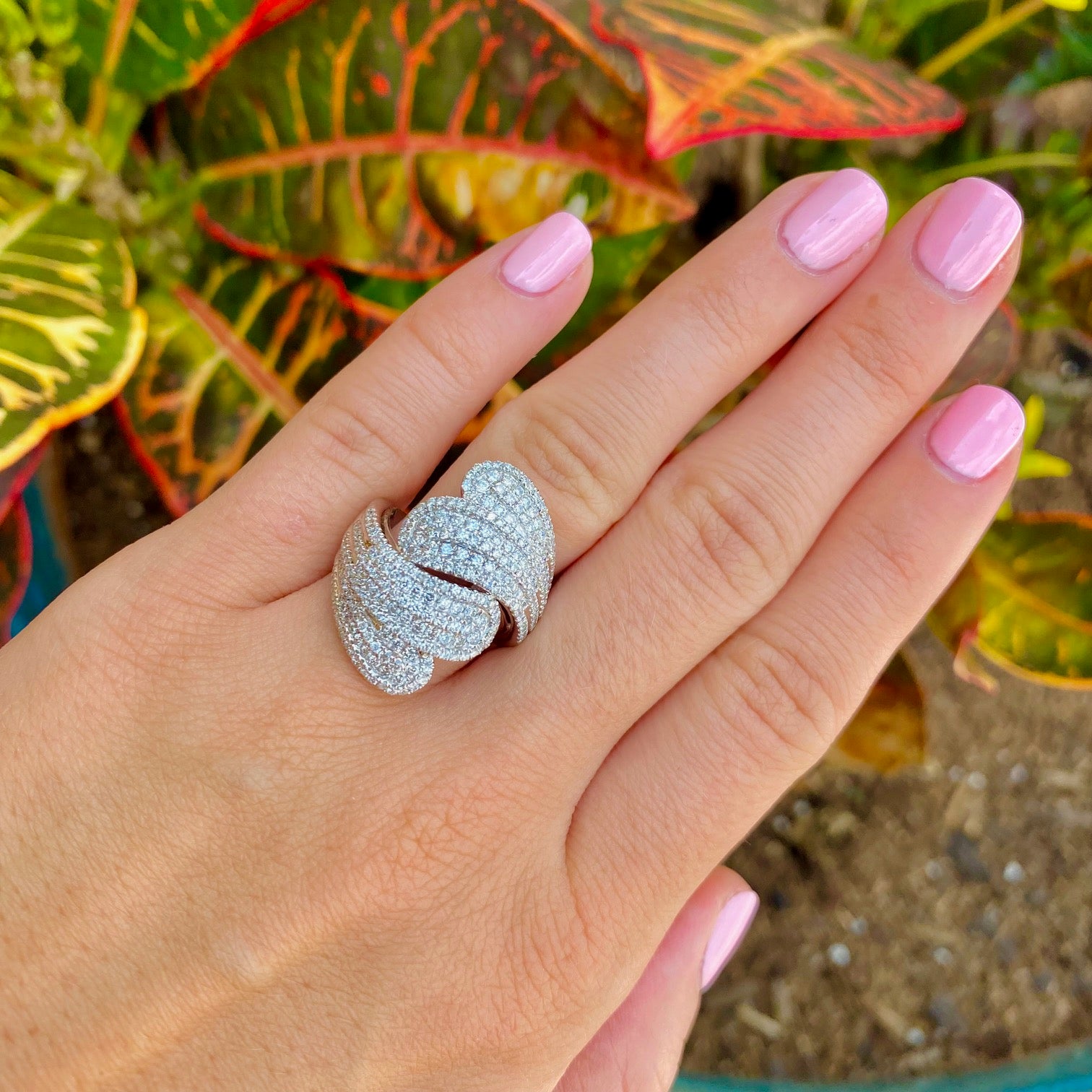 Pave Diamond Statement Ring - Main Image