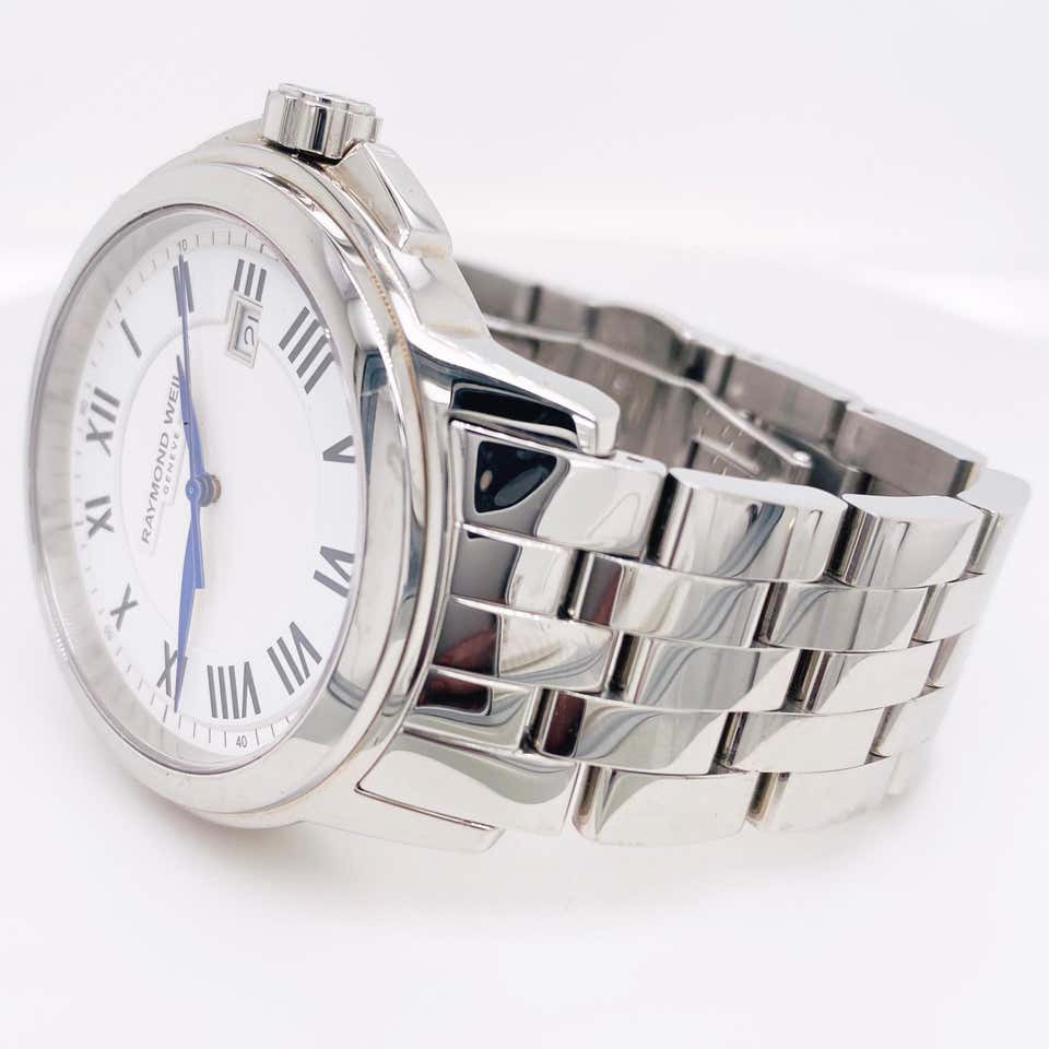 Raymond weil geneve best sale sapphire crystal stainless steel